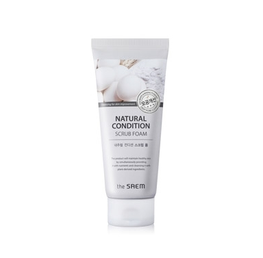 Пенка-скраб с яичной скорлупой The Saem Natural Condition Scrub Foam